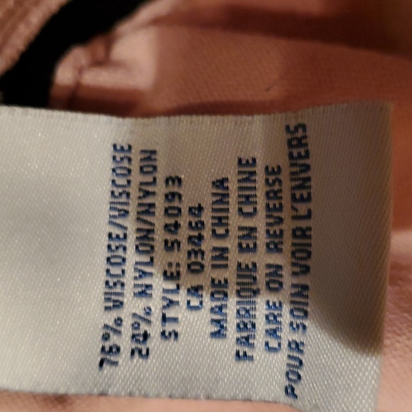 RICKI'Sretro knit top, sizexl, blush pink with black trim - Picture 3 of 4